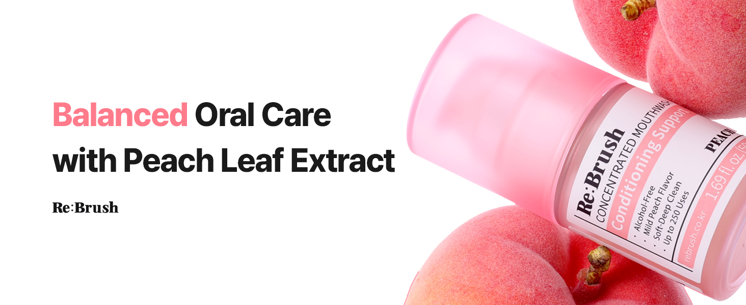 Re:Brush Concentrated Mouthwash Peach 50ml detail image