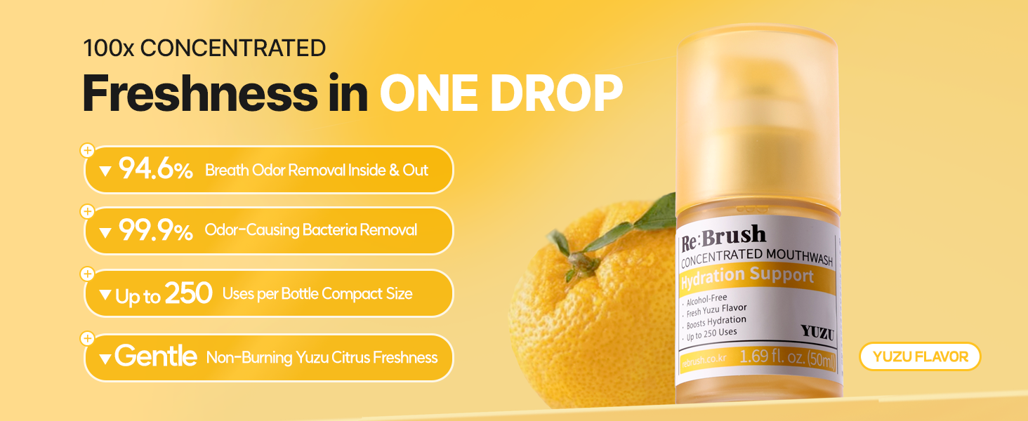 Re:Brush Concentrated Mouthwash Yuzu 50ml detail image