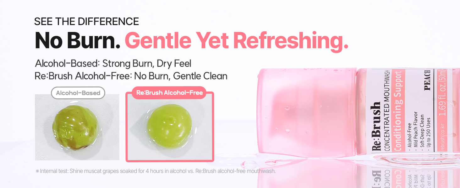 Re:Brush Concentrated Mouthwash Peach 50ml detail image