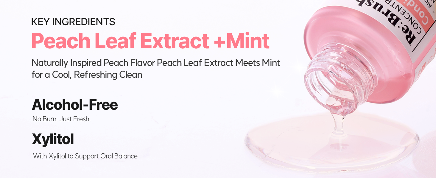 Re:Brush Concentrated Mouthwash Peach 50ml detail image