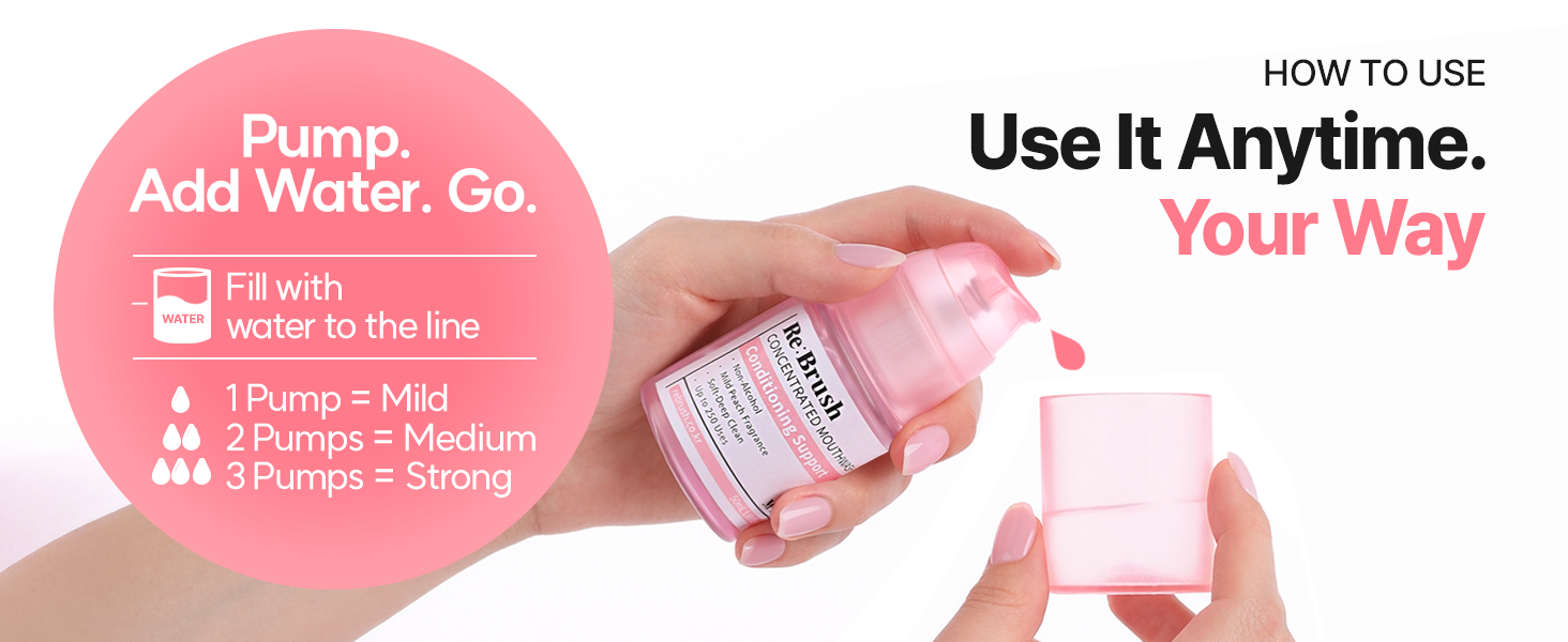 Re:Brush Concentrated Mouthwash Peach 50ml detail image