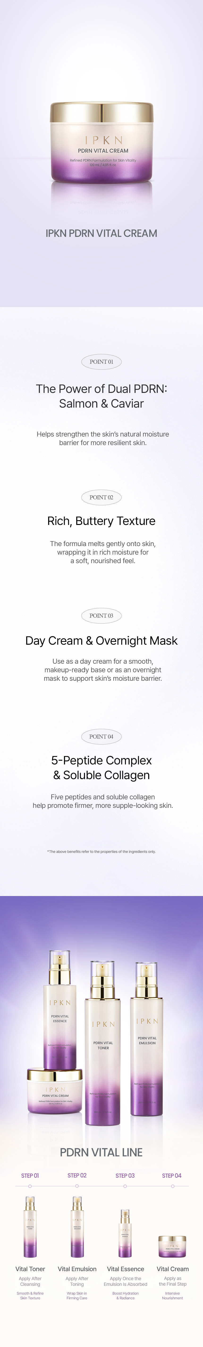 IPKN PDRN Vital Cream 4.06 fl. oz. detail image
