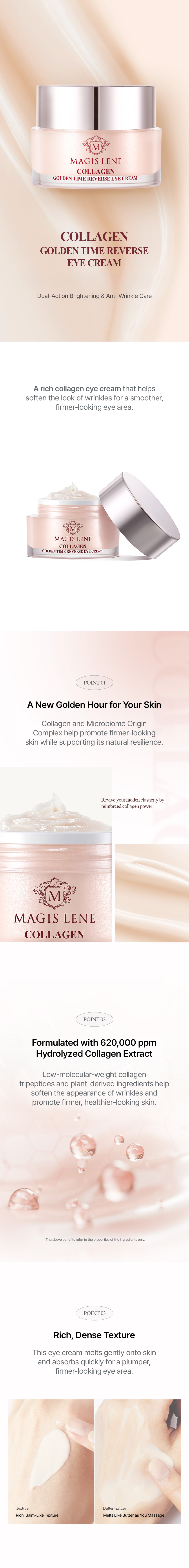 MAGIS LENE Collagen Golden Time Reverse Eye Cream Set 0.95 fl. oz. + 0.95 fl. oz. detail image