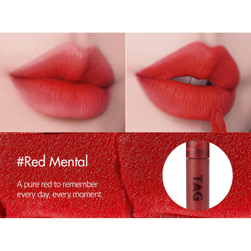 TCFS TAG Lazy Red Matte Lip red mental